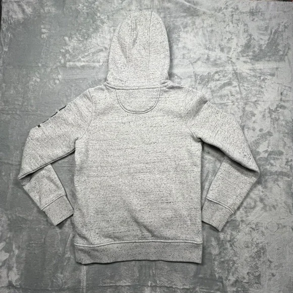 Carhartt Hoodie Women XS Grey Relaxed Fit Logo Sleeve Graphic Sweatshirt - Picture 6 of 13